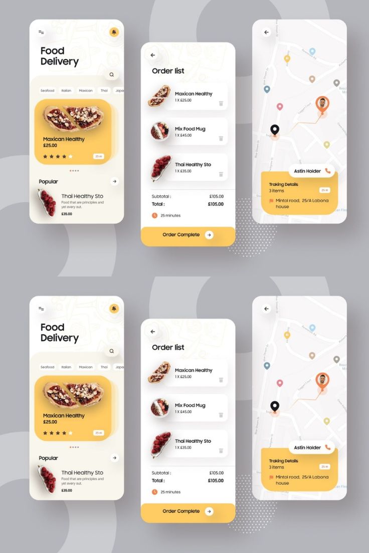 Food Delivery App Design _ Mobile App Design Inspirations